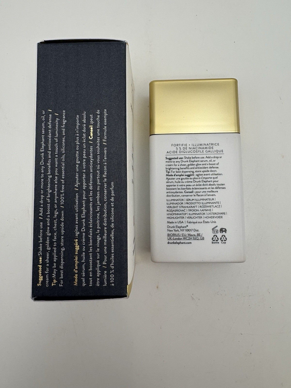 Drunk Elephant B-Goldi Bright Drops Niacinamide Gallic Acid Face Brightener 30ml