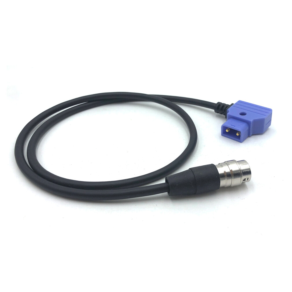D-tap to Hirose 12 Pin Coiled Power Cable 12 in， for B4 2/3" Fujinon Canon Lens