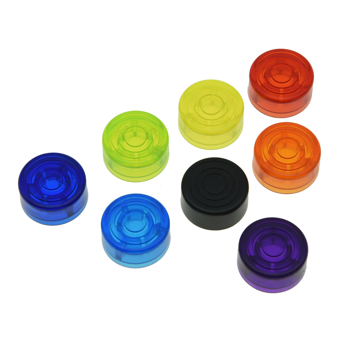 8pcs Electric Guitar Effect Pedal Footswitch Toppers Pedal Protection Caps
