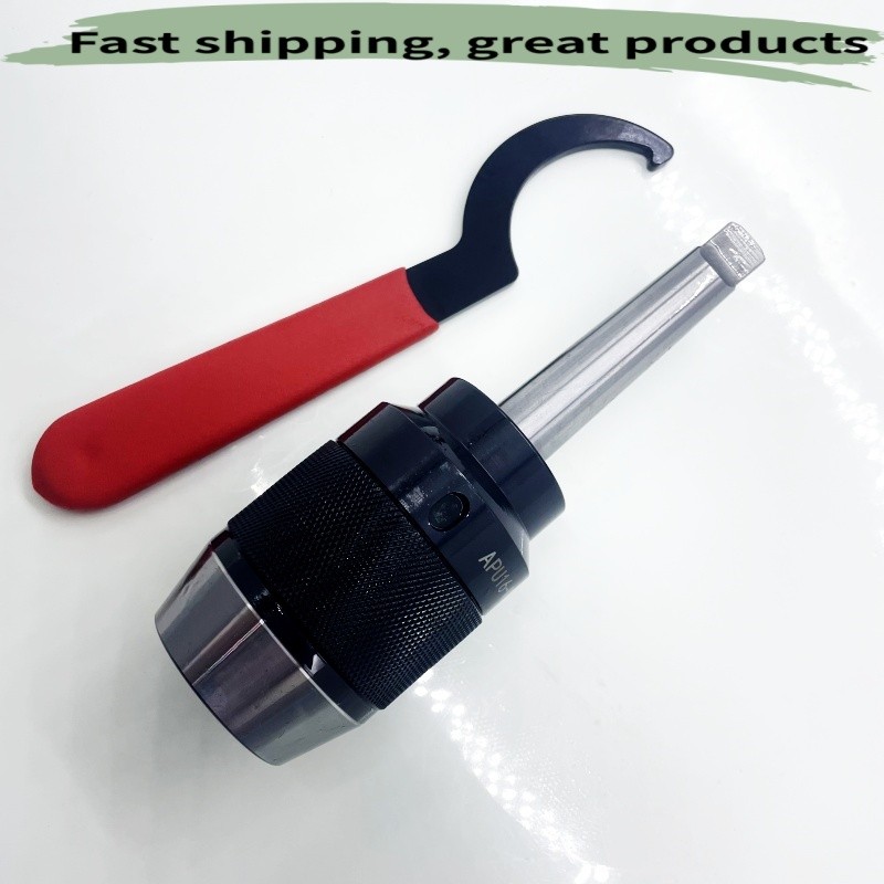 Keyless Drill Chuck&Spanner Morse Taper 2 MT2 Integral Shank Steel APU16-MTA2