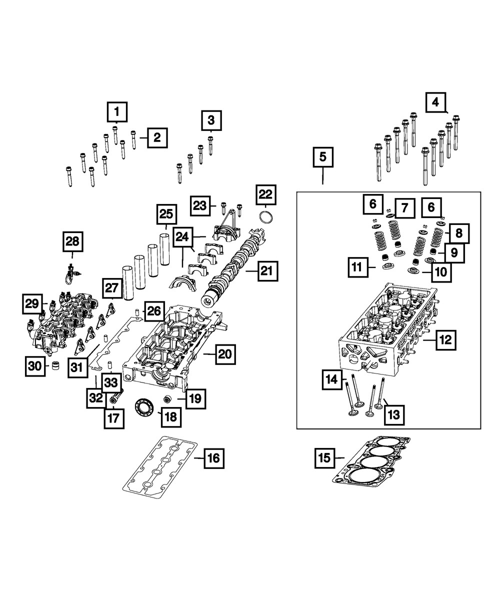 Genuine Mopar Bolt Mounting Inner 68119646AA