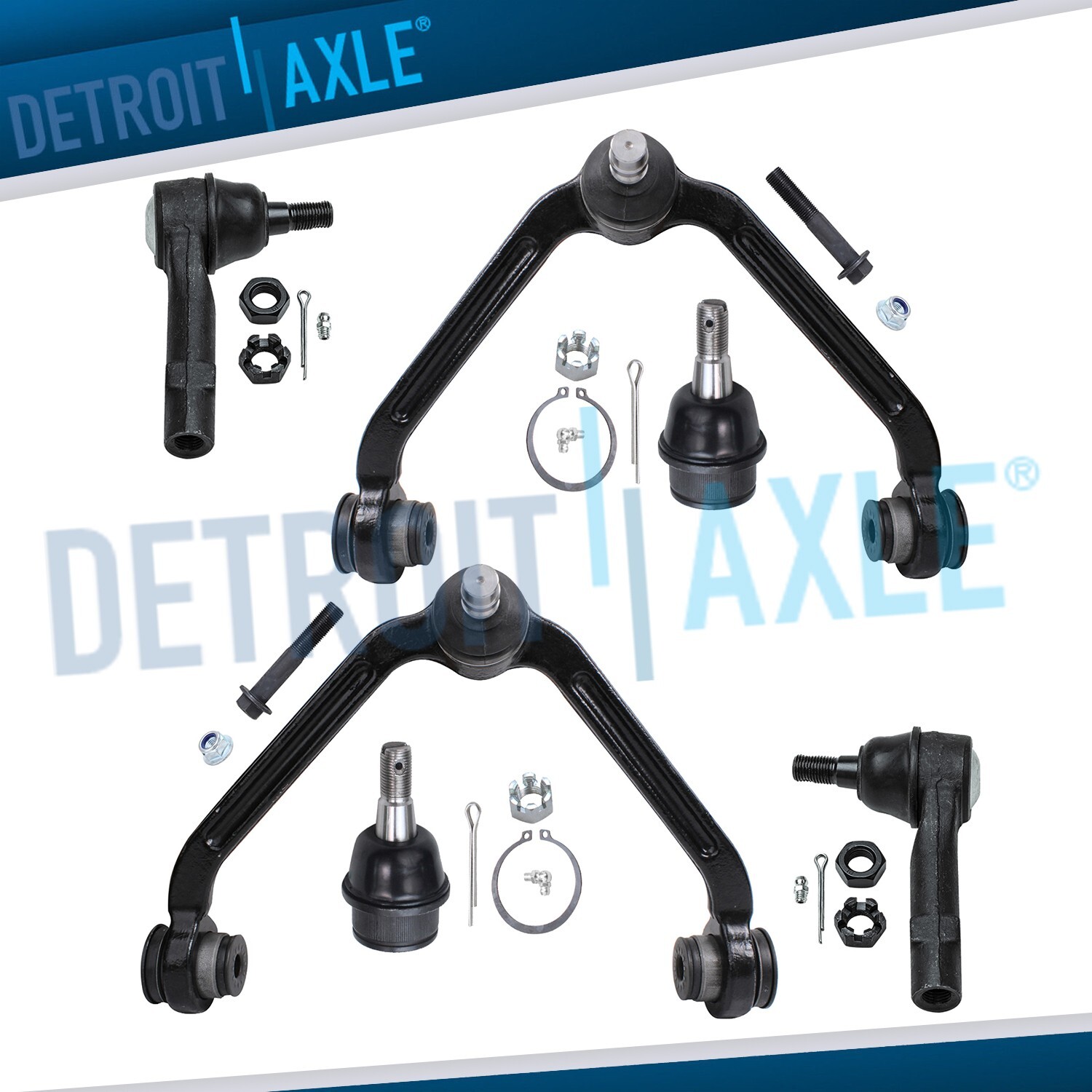 Front Upper Control Arms Tie Rods Ball Joints for Ford Ranger Mazda B3000 B4000