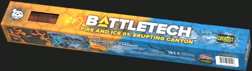 Battletech: Battle Mat - Fire And Ice 01: Erupting Canyon