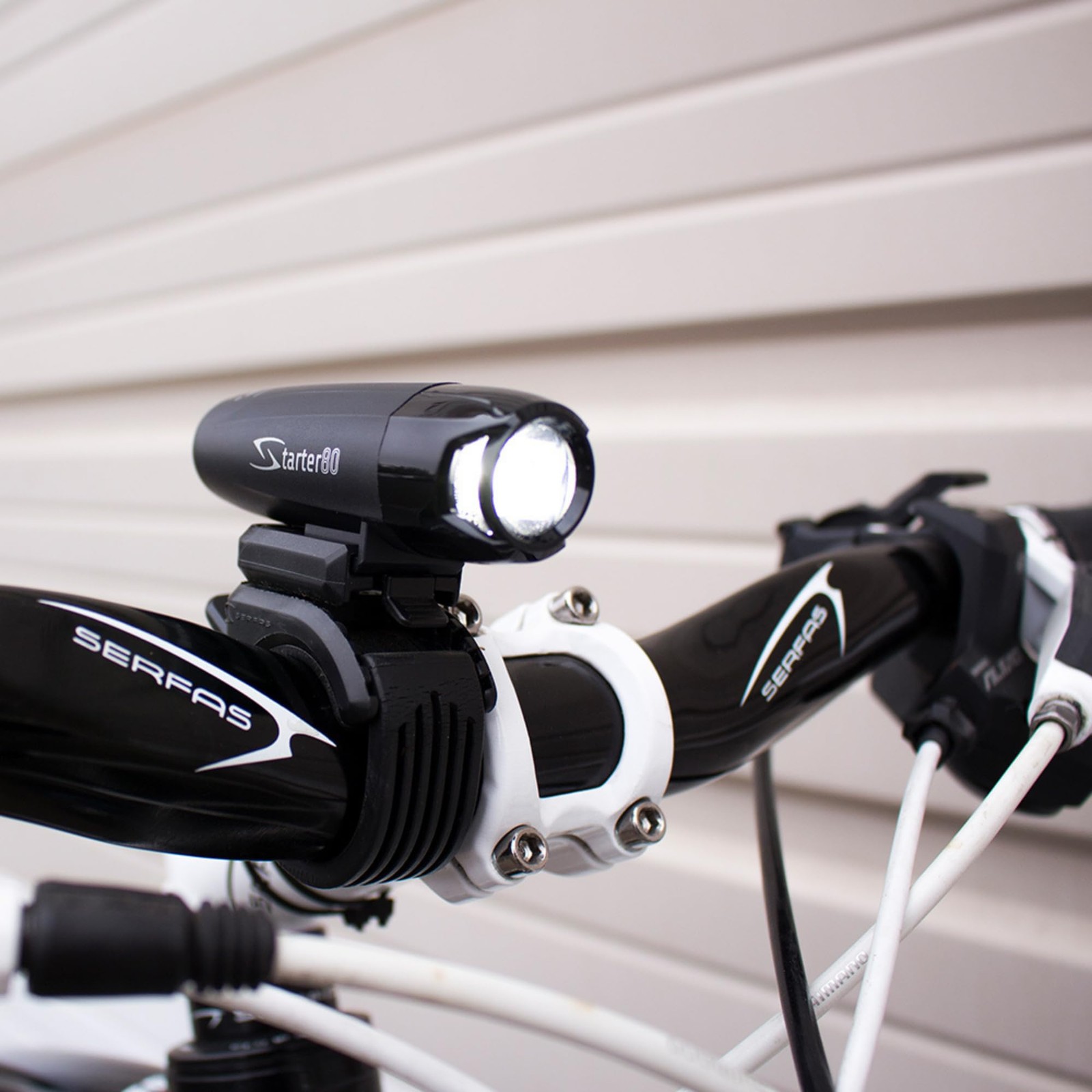 Serfas Starter Headlight, for Bicycles, E-Bikes, Mountain Bikes, and Road Bik...