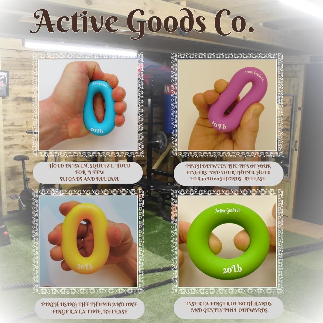 Hand Exerciser - PROFESSIONAL GRADE, Set or Single, Different Sizes. Visit to...