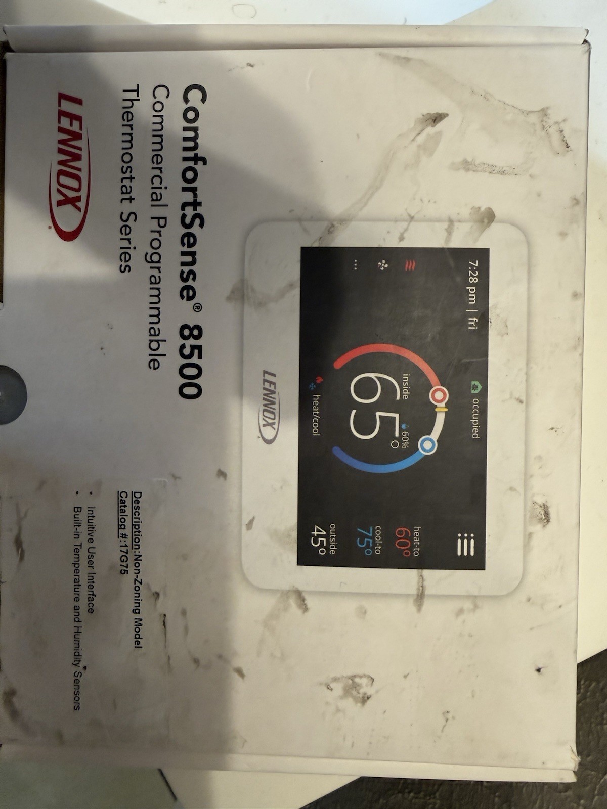 Lennox ComfortSense 8500 Model 17G76 Non Zoning Programmable Thermostat