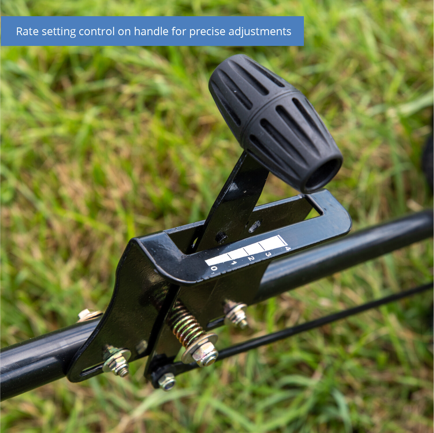 Titan Attachments 70 LB Professional Fertilizer Push Broadcast Spreader