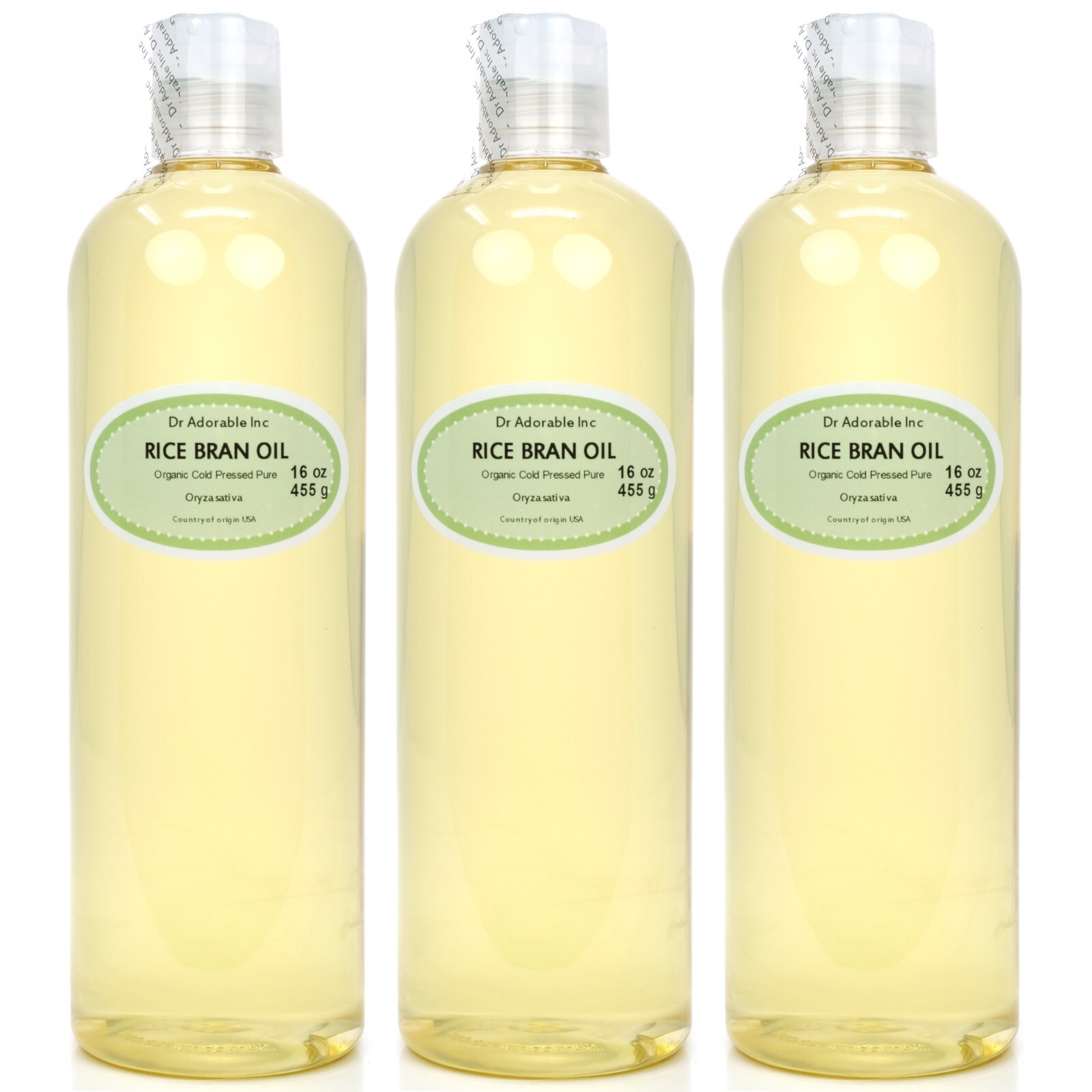 Pure Rice Bran Oil  2 oz 4oz 8oz 12oz 16 oz up to Gallon Free shipping Organic