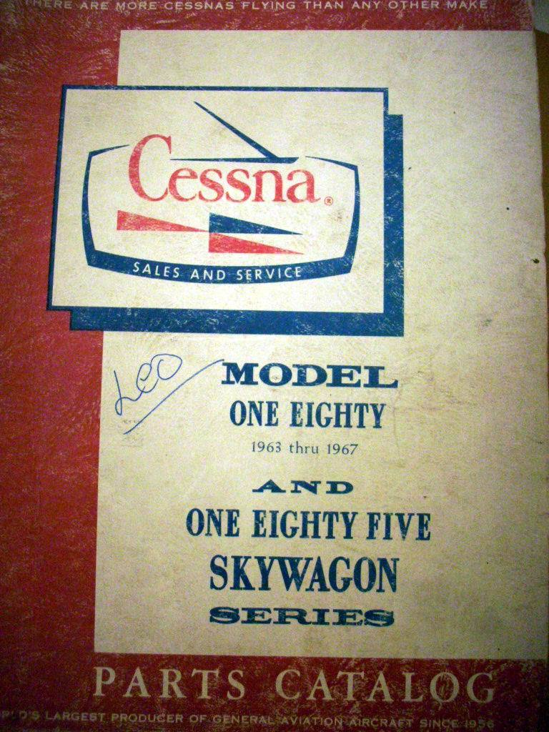 1963-1967 Cessna 180F/G/H, 185A/B/C/D/E & A185E Skywagon Parts manual