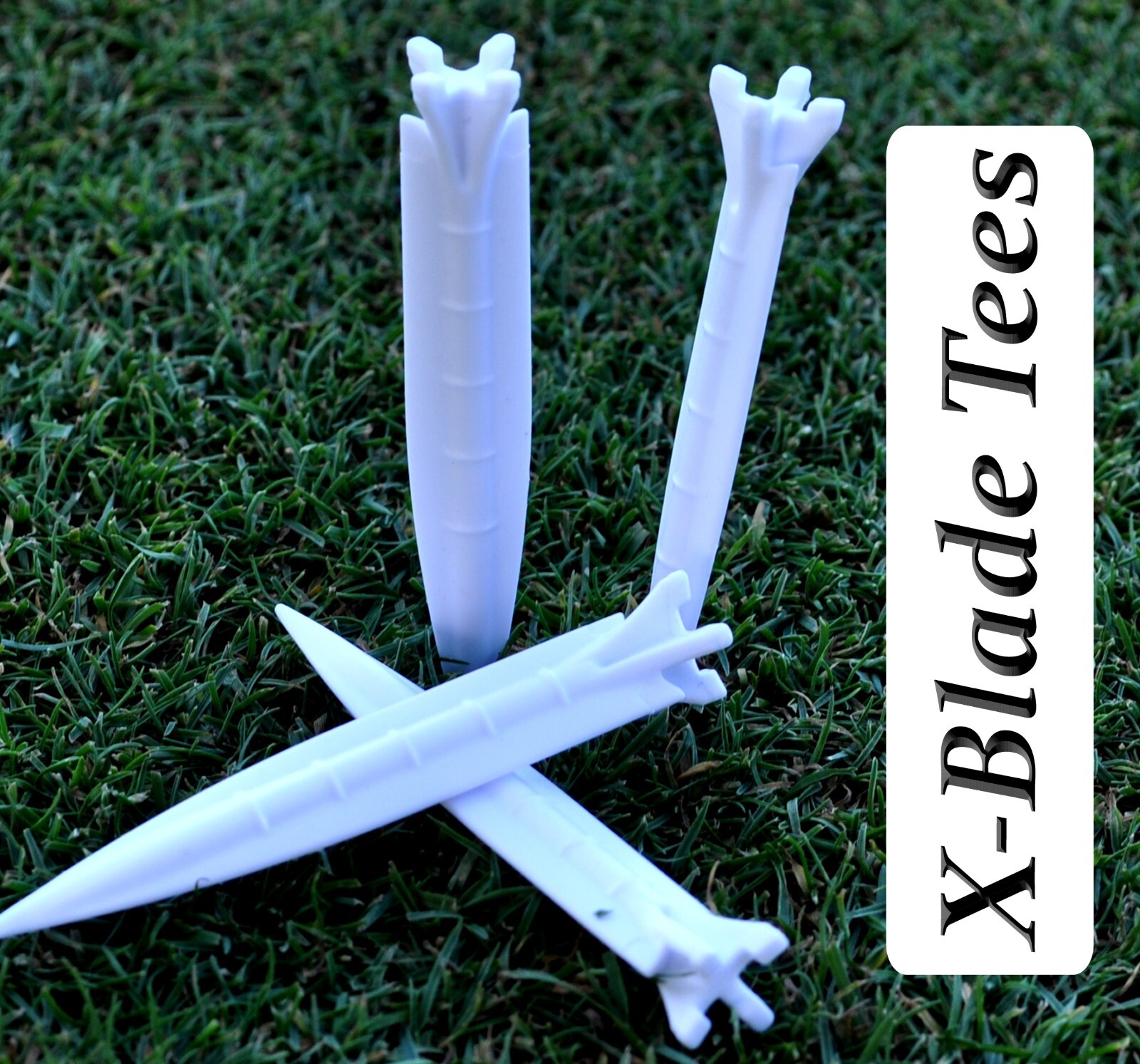 X BLADE GOLF TEES - Unbreakable plastic 3 1/2" - MULTI Color