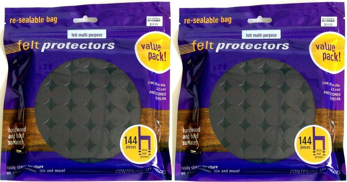 Bed Bath & Beyond Felt Protectors - 2 Sets of 144