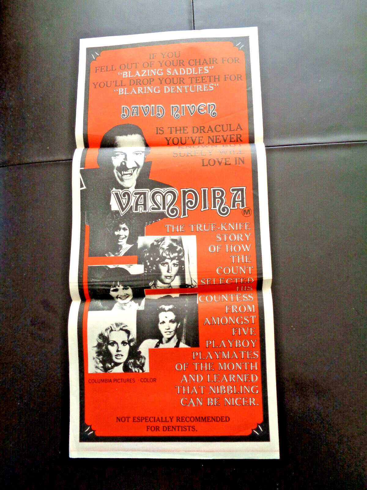 SALE: OLD DRACULA (VAMPIRA) ORIG MOVIE LOT 1975 AUSTRALIA POSTER, US PRESS BOOK