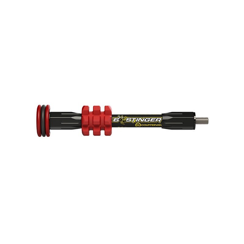 @NEW@ B-Stinger 8" MicroHex Black/Red Bow Stabilizer! bee MHX08RD