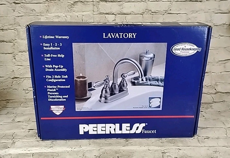 Peerless Wrought Iron l Lavatory Faucet Model P99685- NC-  With Pop Up Drain