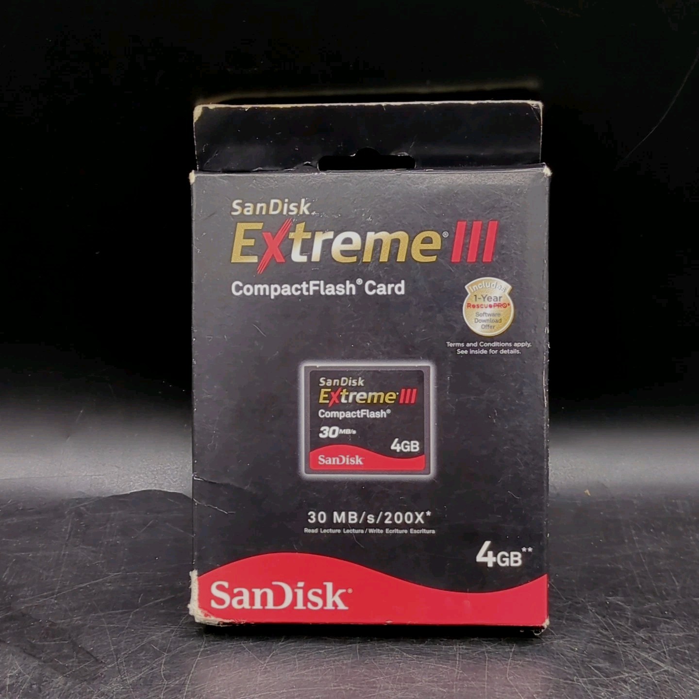 SanDisk Extreme III 4GB 133x Speed CompactFlash Card (SDCFX3)