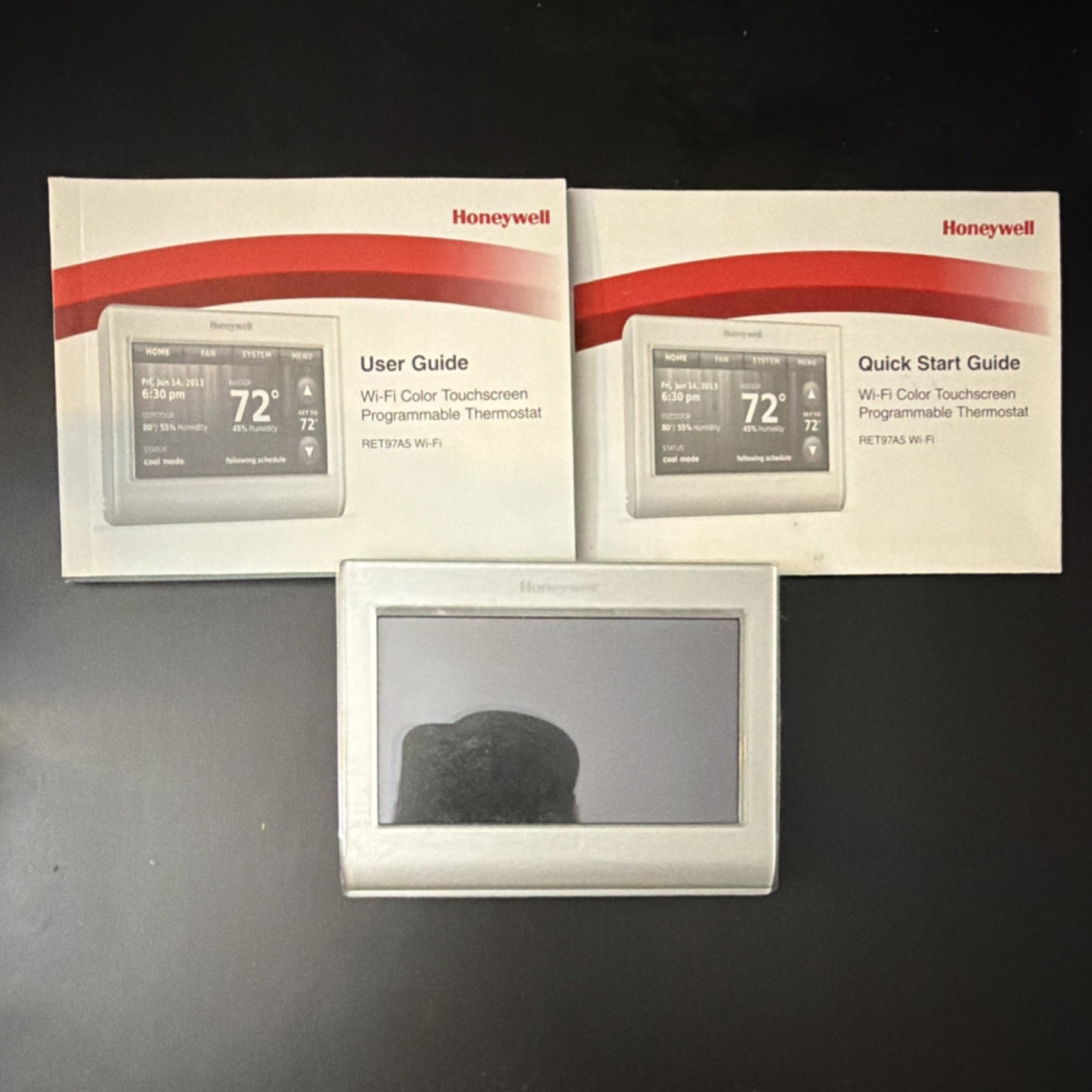 Honeywell RET97A5 Wi-Fi Color Touchscreen Programmable Thermostat Gray