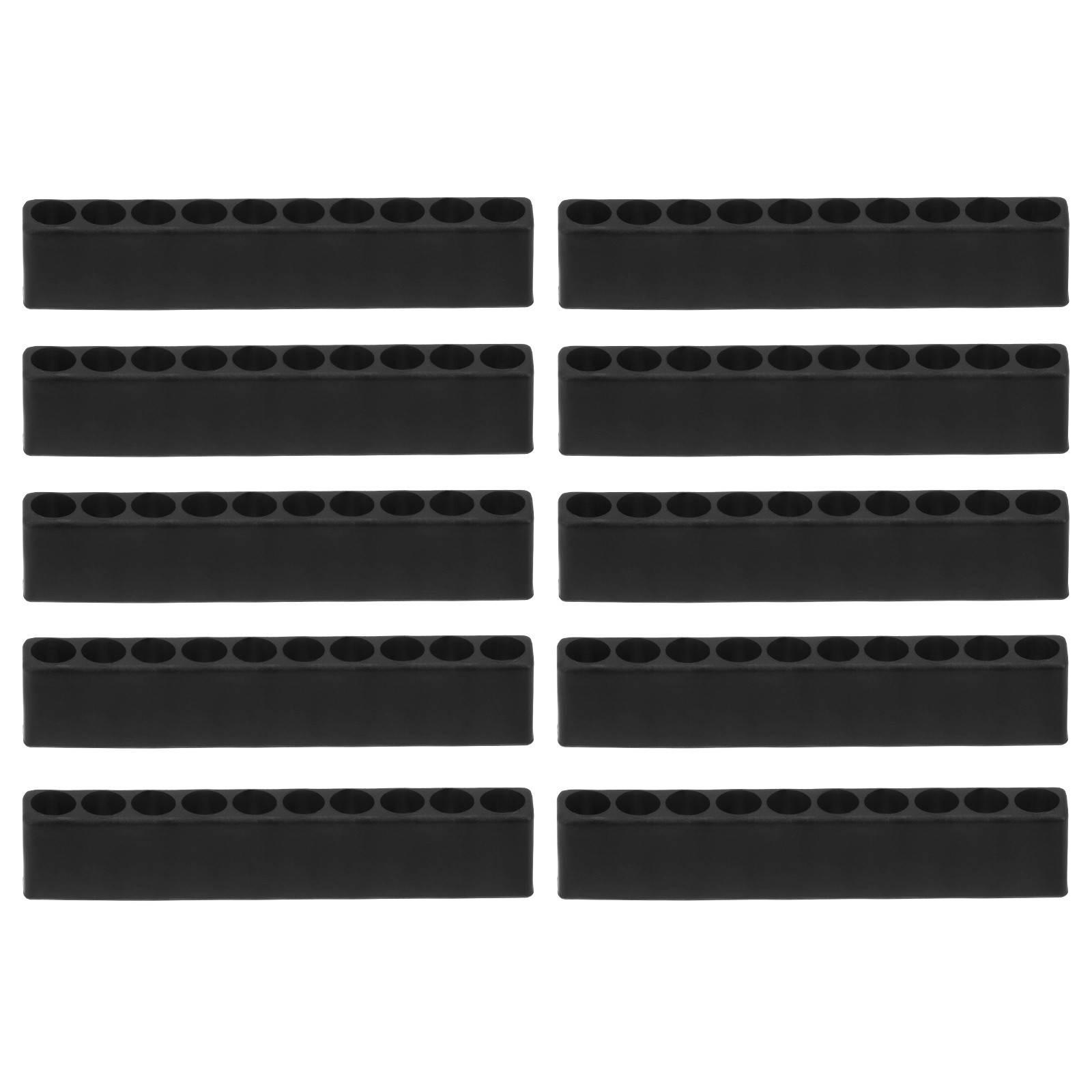 10pcs Screwdriver Bit Holder Organizer 10 Holes Drill Plastic Storage Case