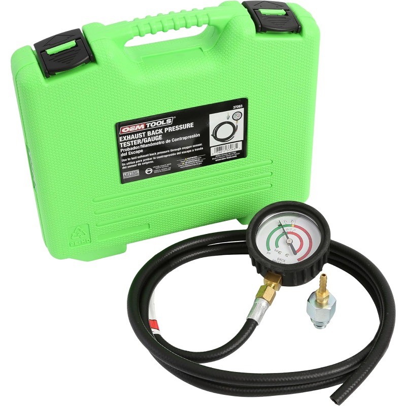 37263 Exhaust Back Pressure Tester/Gauge Kit, Exhaust Gauge Diagnoses Catalytic