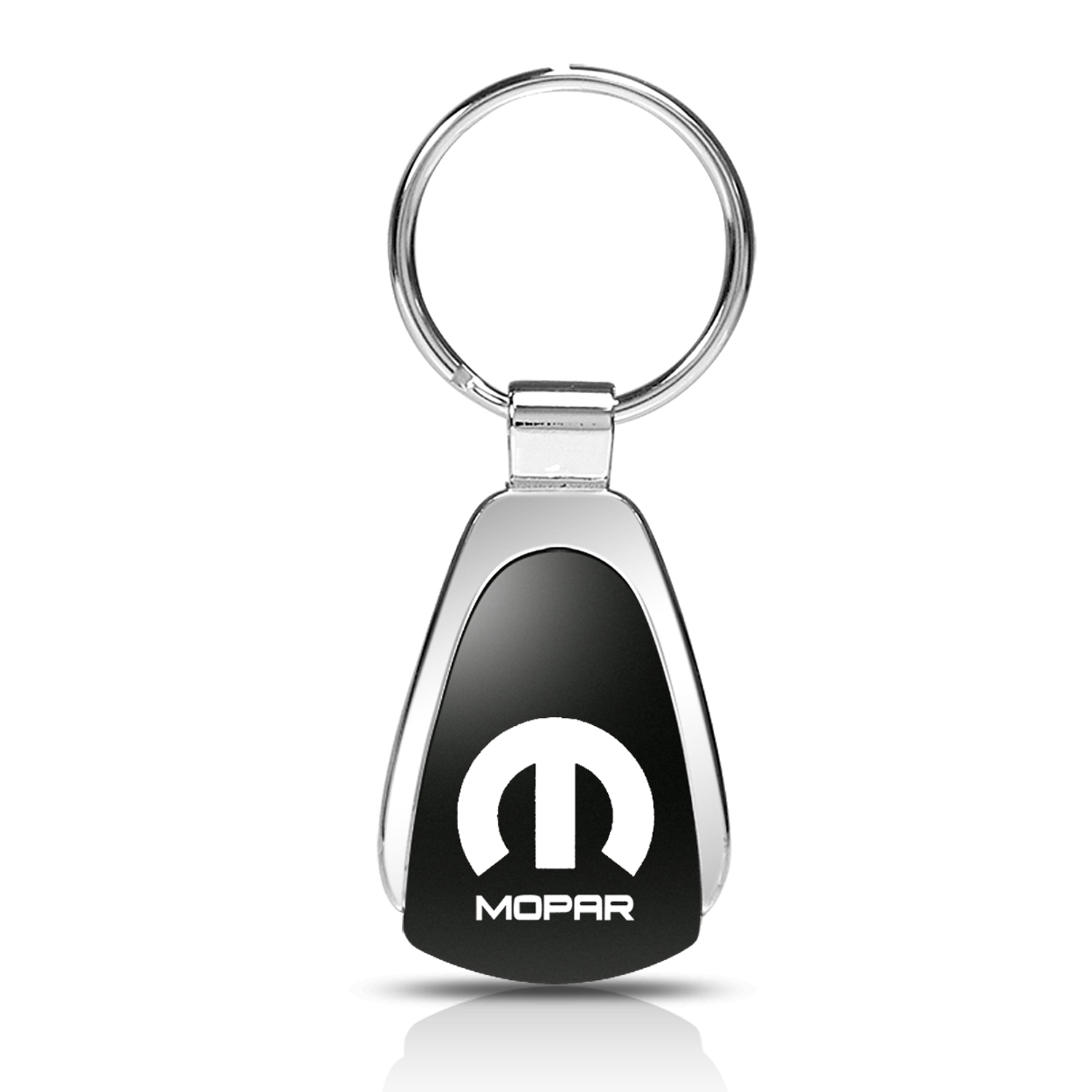 Mopar Logo Black Tear Drop Key Chain