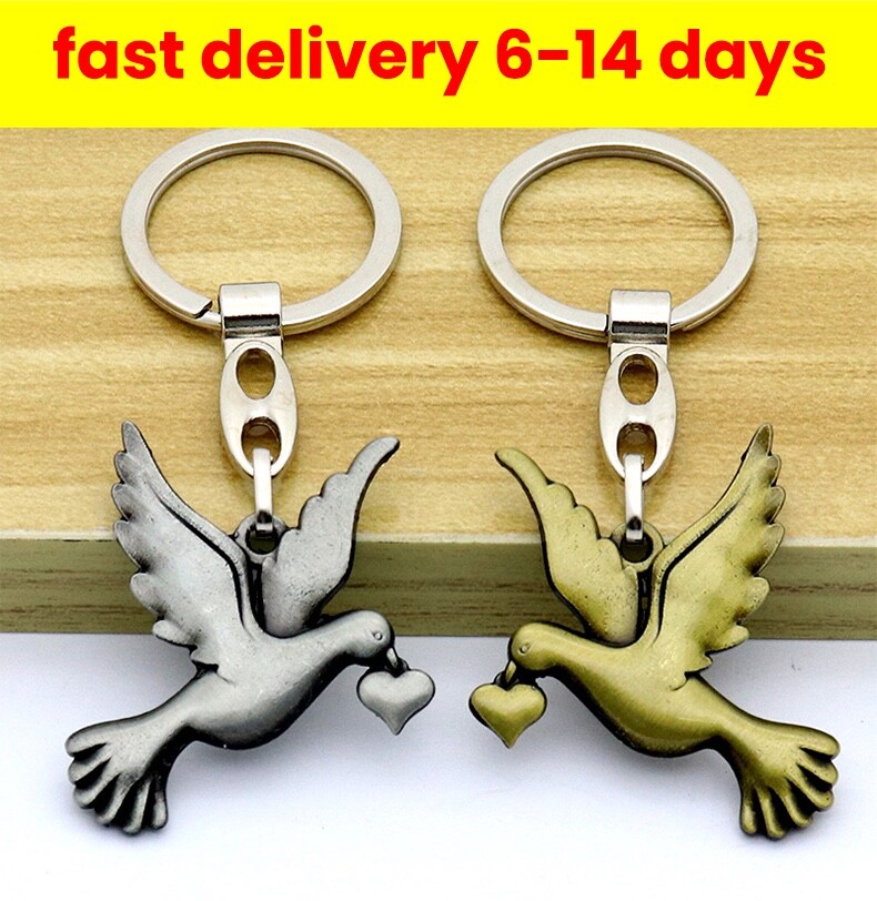 Pigeon Keychain, Pigeon Necklace, Car Hanging Ornament, Home Décor Pendant, Keyc
