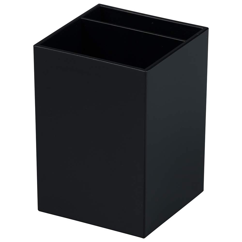 Plastic Pen Holder - Black - Desktop Pencil Cup Sold Individually