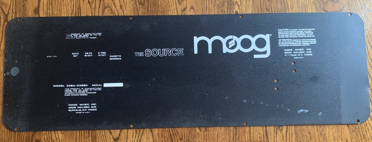 Original Bottom For Moog The Source Synthesizer Bottom Plate OEM