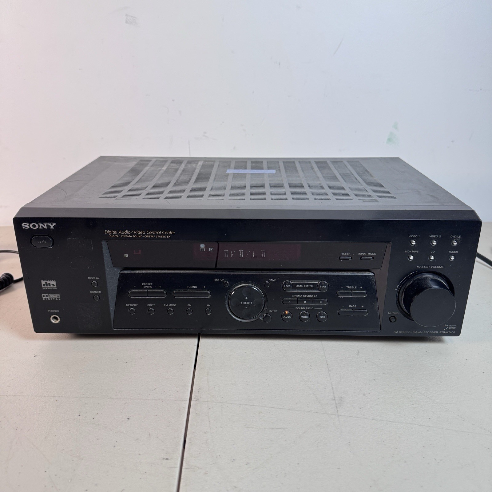 Sony STR-K740P AM/FM Stereo Surround Sound Receiver AC 120V 60Hz 180W- WORKS