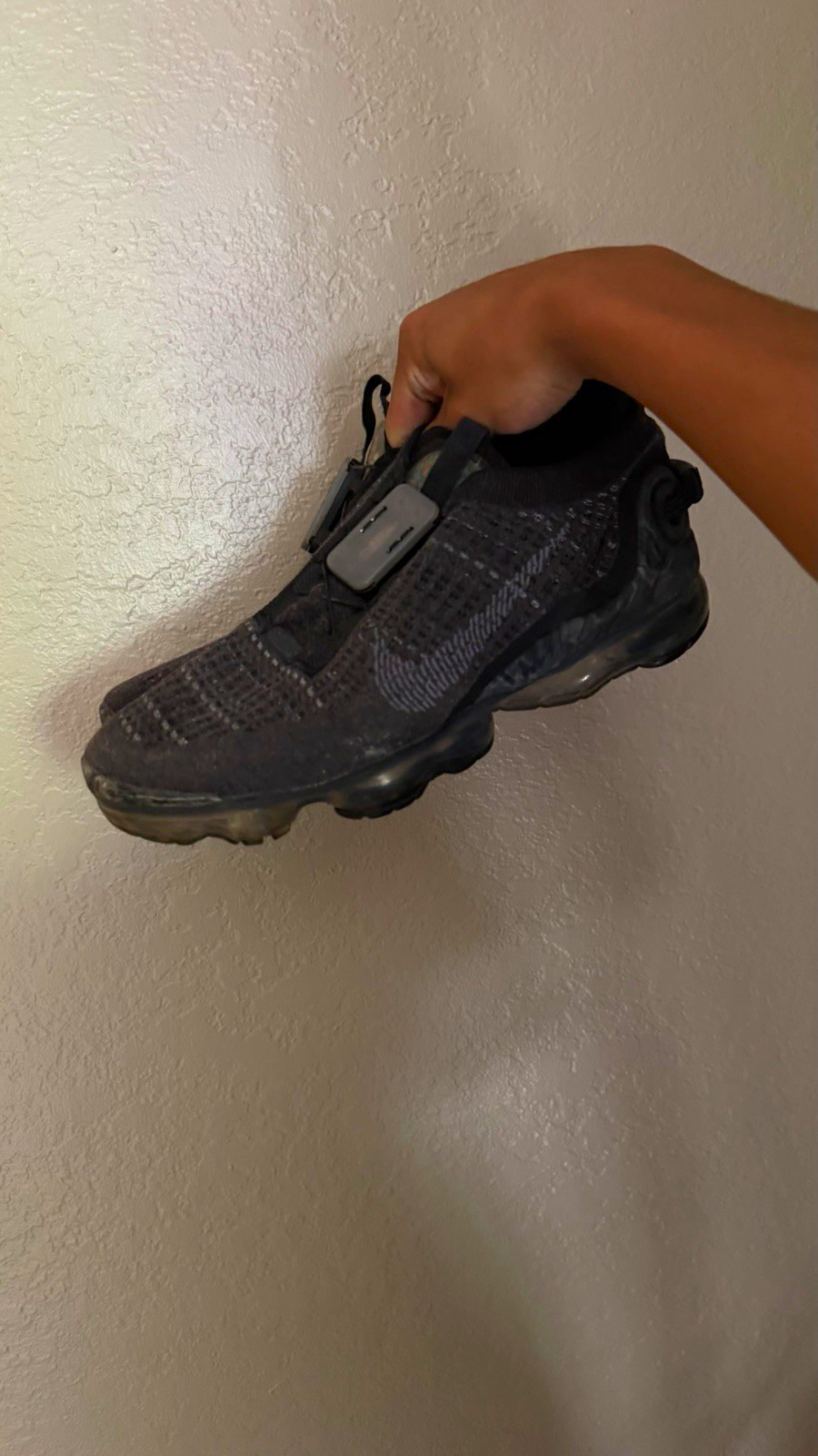 Nike Air VaporMax Men's Black Low Top Lace-Up Athletic Sneakers