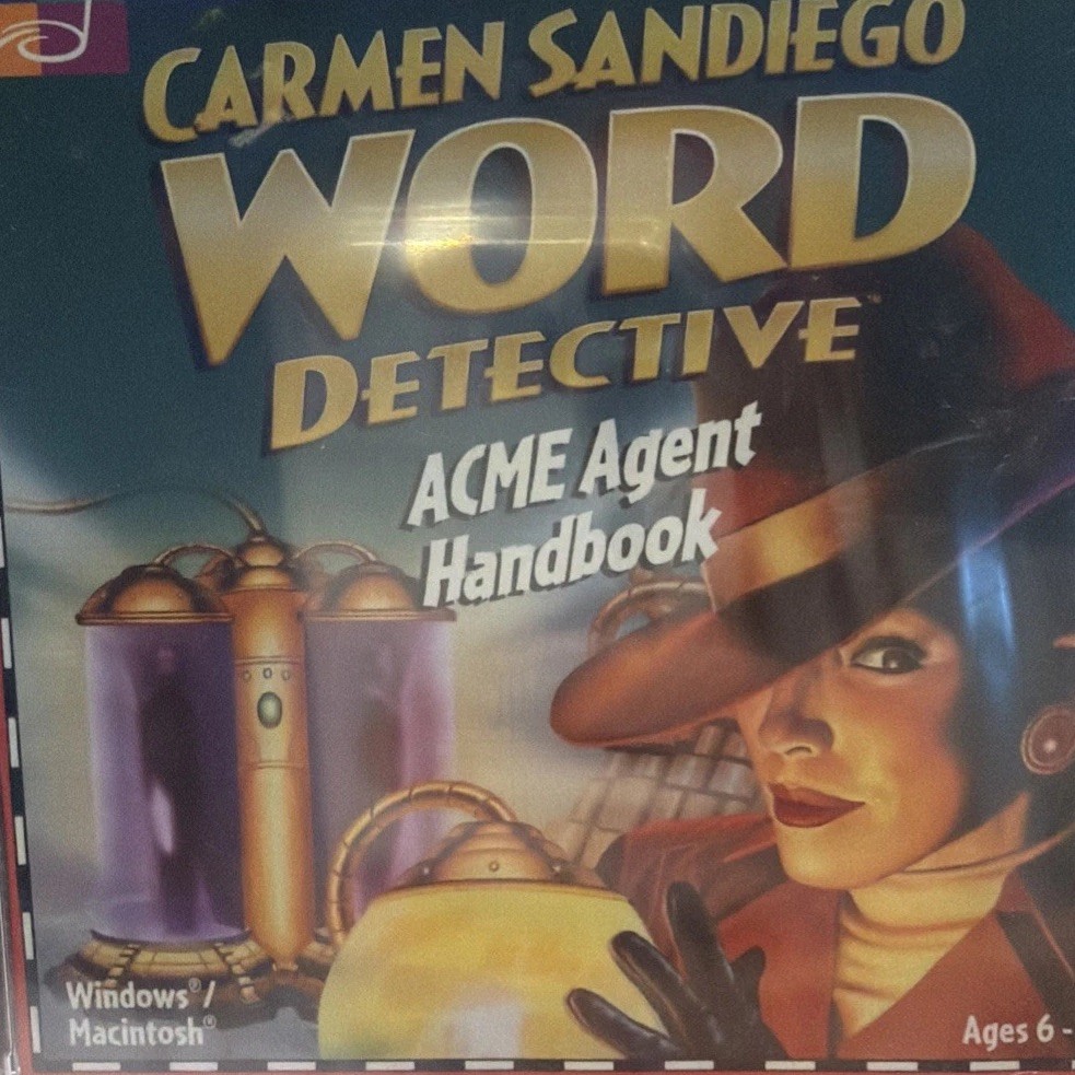 Carmen Sandiego WORD DETECTIVE PC Windows & Mac Factory Sealed Brand New