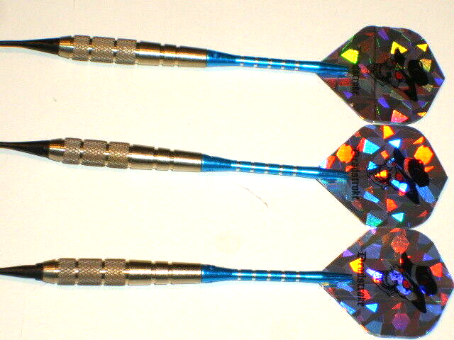 Soft Tip Darts 17 Gram Nickel Plated,"DEADSTROKE" with Aluminum Shafts New #1085