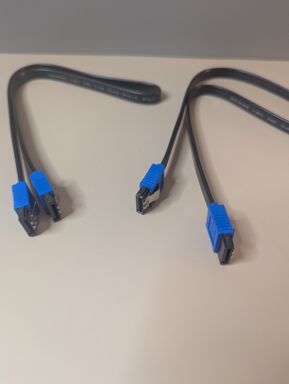BENFEI SATA III Data Cable 2-Pack High Speed Straight Black Blue