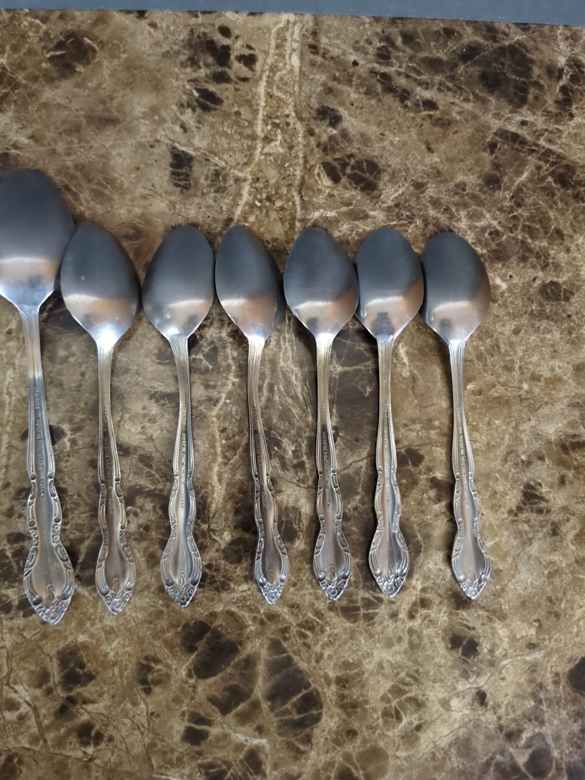 16 PC Lot Imperial International Fleurette Stainless Flatware Fork Knife Spoon