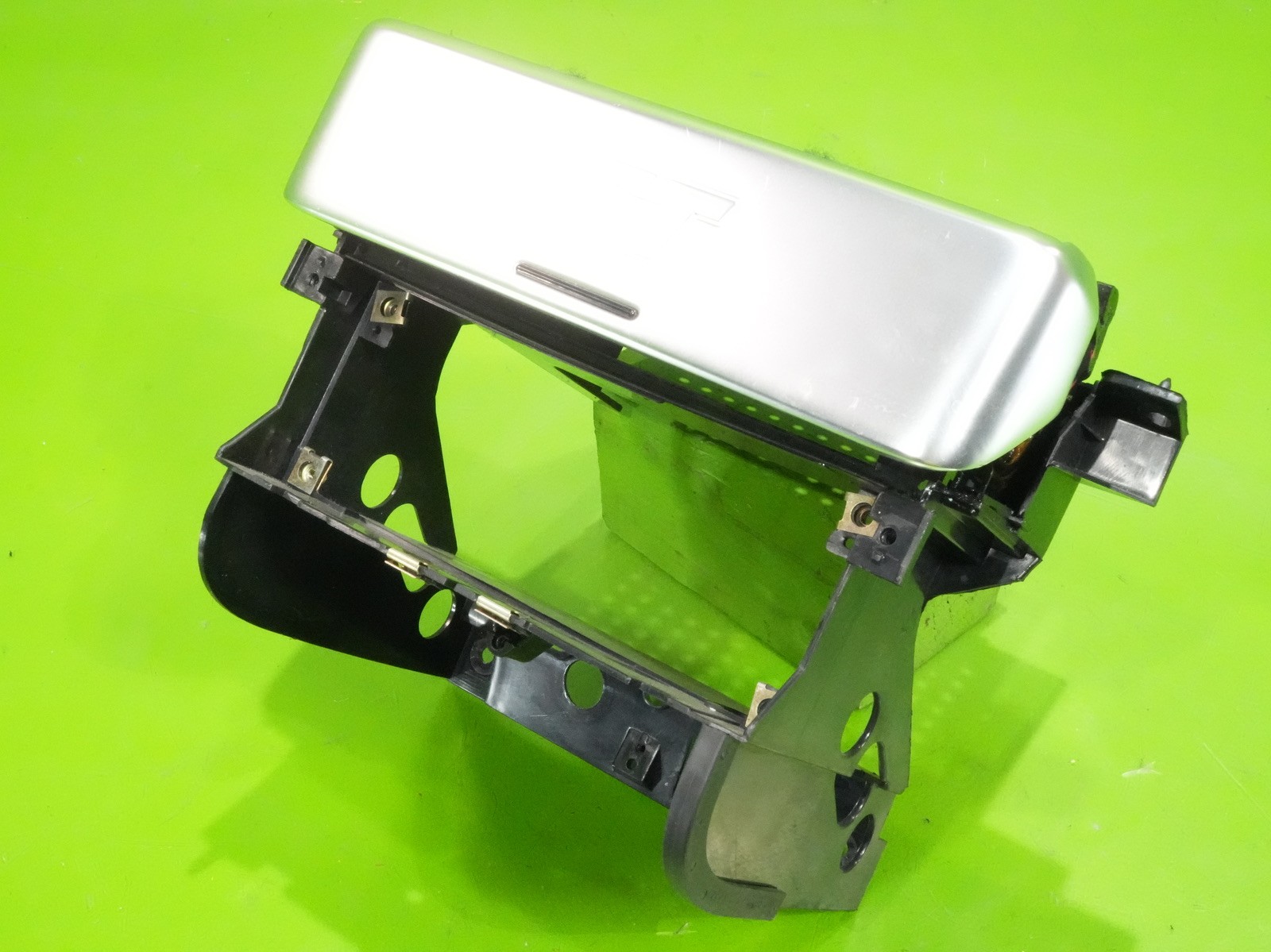 00-06 Audi TT OEM radio mount bracket aluminum door cover tilt panel