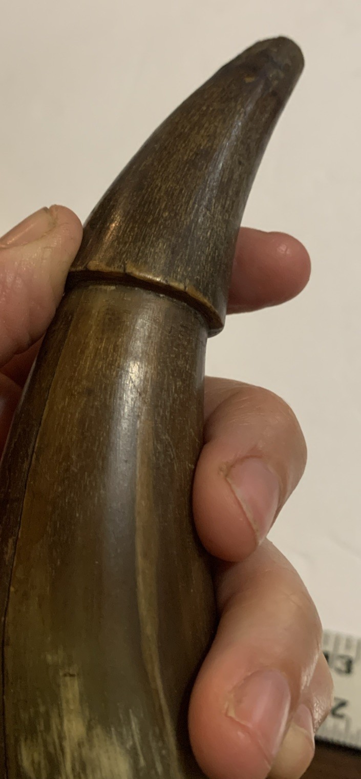 Antique Powder Horn for Muzzleloader