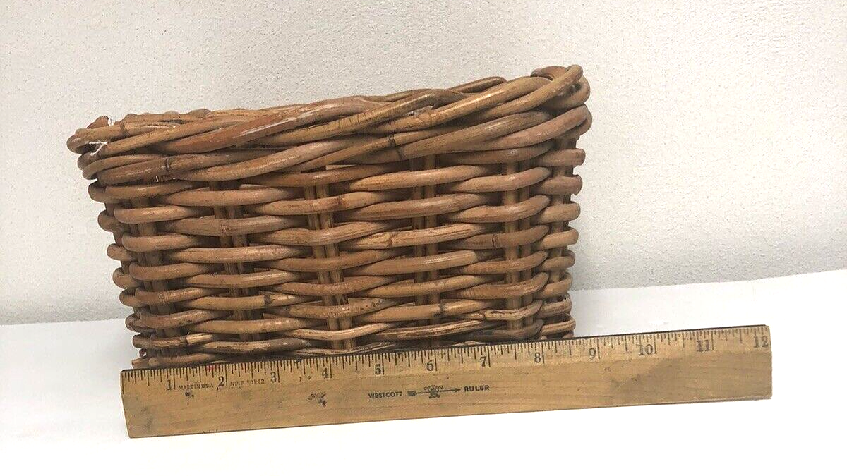 Heavy Large Wicker Basket 10" x 10" x 5*