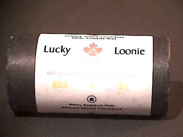 2004 LUCKY LOONEY DOLLAR ROLL!! HEADS AND TAILS ON ENDS!! ONE ORIGINAL ROLL!!!