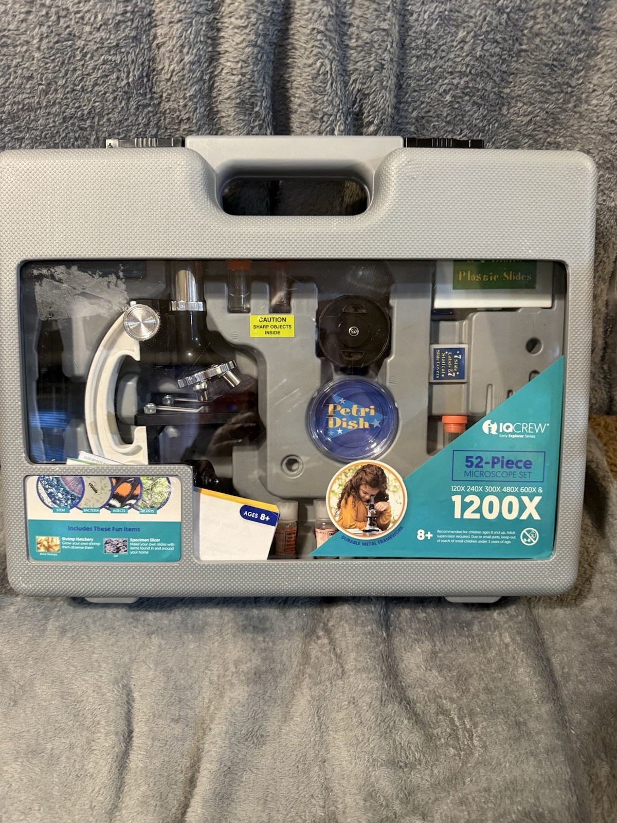 IQCREW Early Explorer Series 52 Pieces Microscope Set EUC