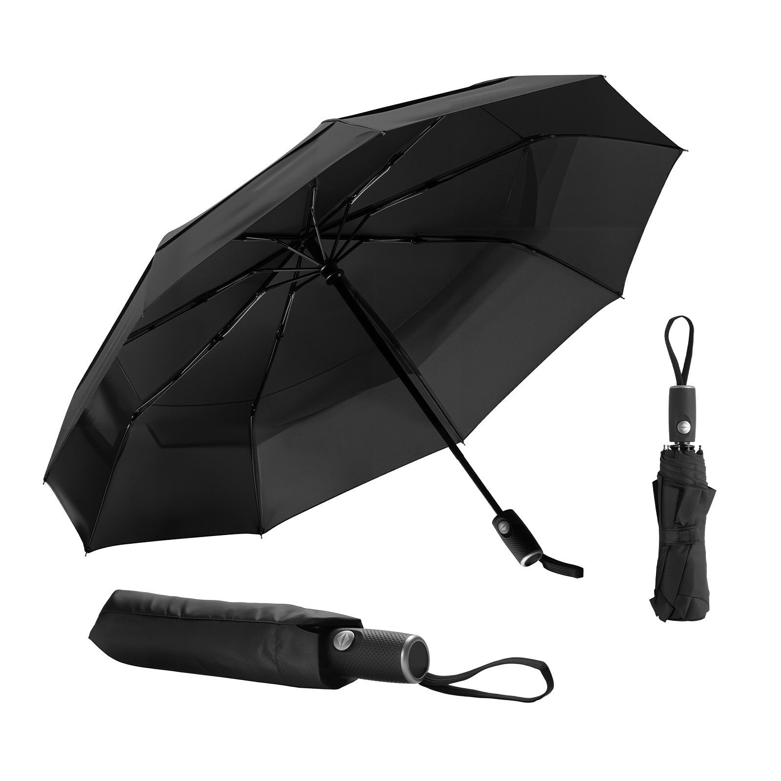 VEVOR Automatic Umbrella Sun / Rain UPF50+ Windproof Dual-Vented Canopy Umbrella