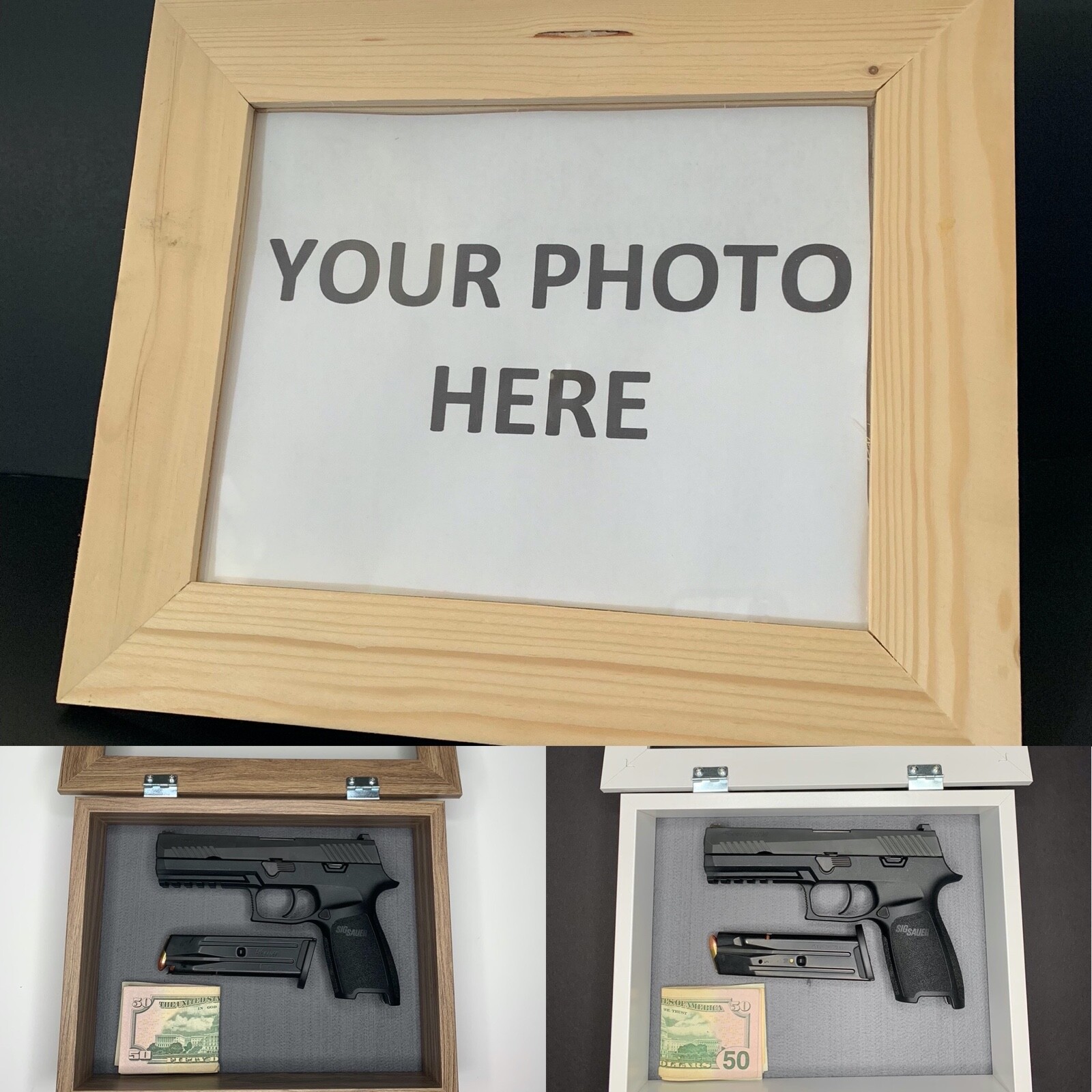 Hidden Gun Frame Storage Case, Concealment Furniture, Secret Cabinet, Wall Safe