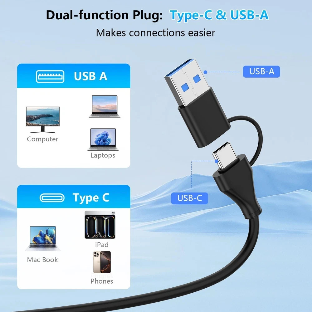 CFexpress Type B Card Reader with USB 3.2 (Gen 2) 10Gbps USB C&USB A 2 in 1 Type