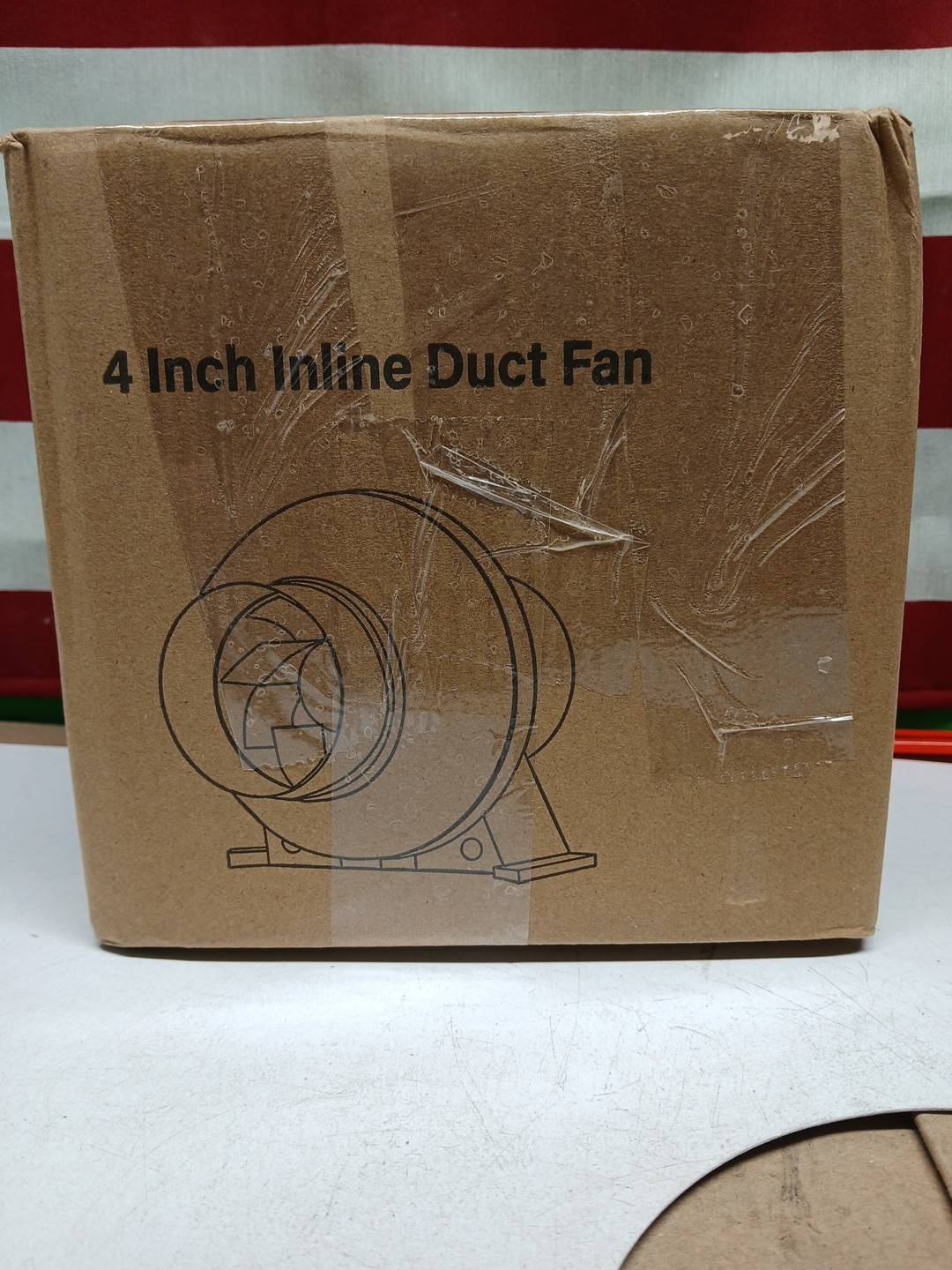 iPower  4" 195 CFM Inline Circulation Blower, 4" Air...