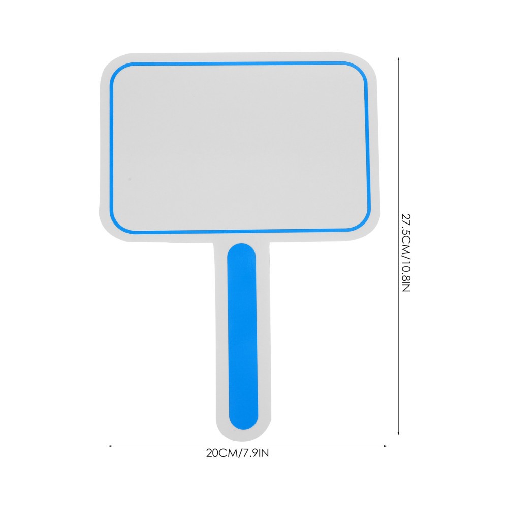 2 Pcs Small Handheld Whiteboard with Handle Dry Erase Score Cardboard Paddle