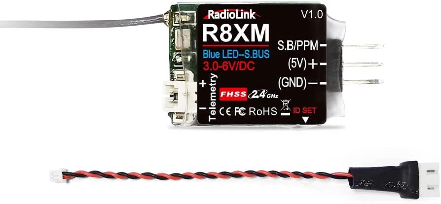 Radiolink R8XM 8 Ch 2.4GHz Receiver SBUS/PPM Voltage Telemetry Long Range RX