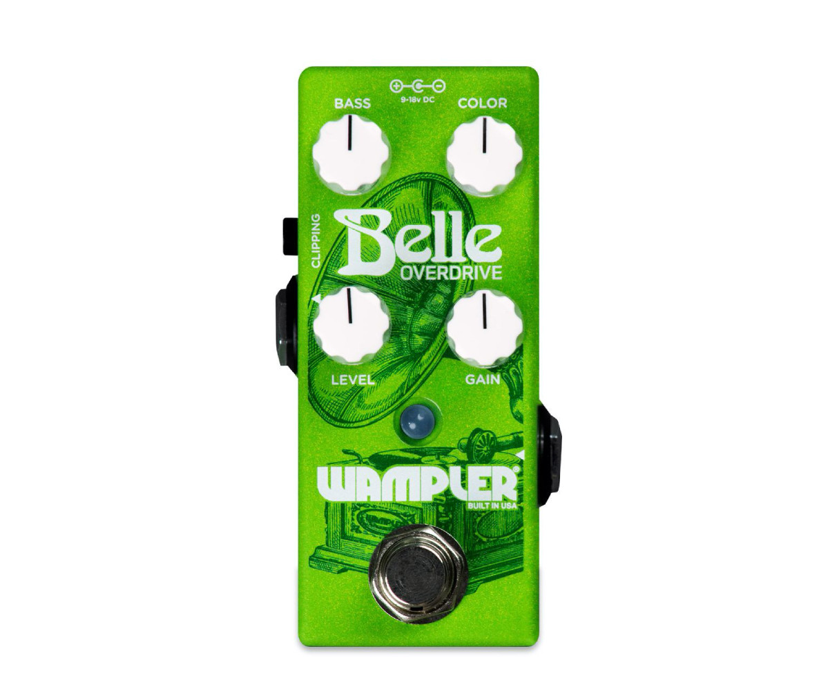 Wampler Belle Overdrive Pedal + Gator Patch Cable 3 Pack