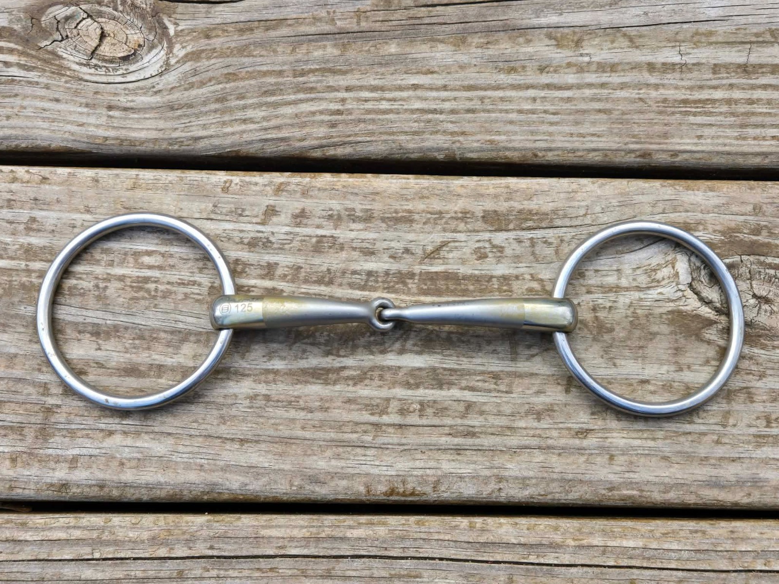 Herm Sprenger Satinox 14mm Single Jointed Loose Ring Snaffle Bit - 125mm/~5"