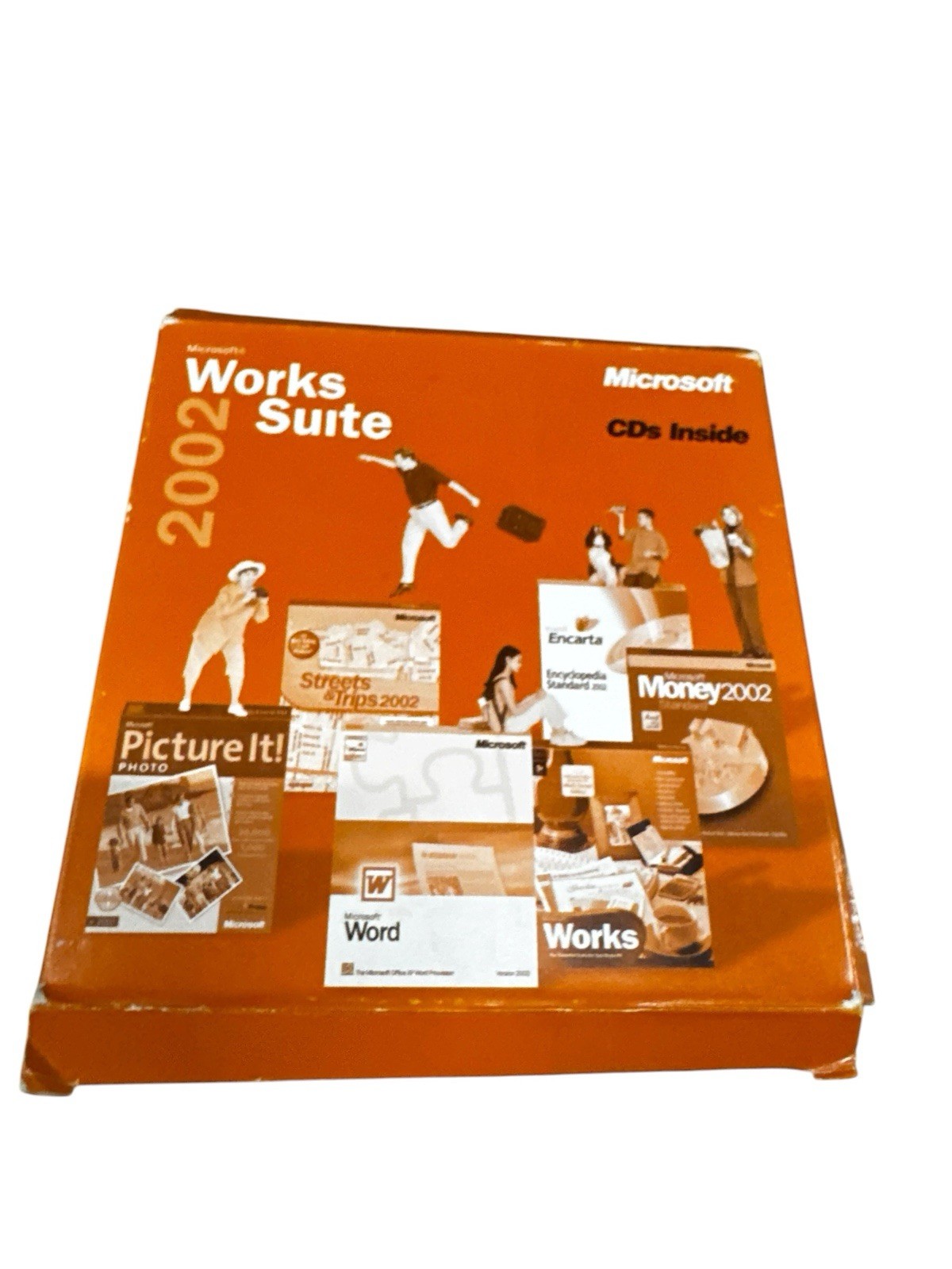 Microsoft Works Suite 2002 w/ product key (Word, Works, Money, Encarta, &c.)