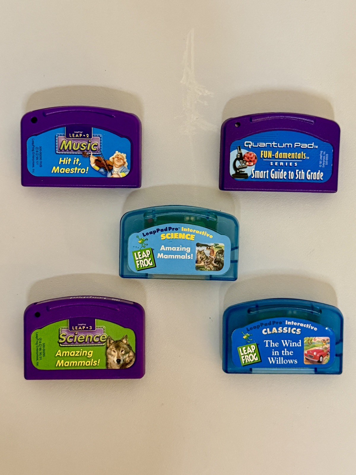 Lot of 5 Leap Frog LeapPad Quantum Pad Learning System Cartridges Science Books