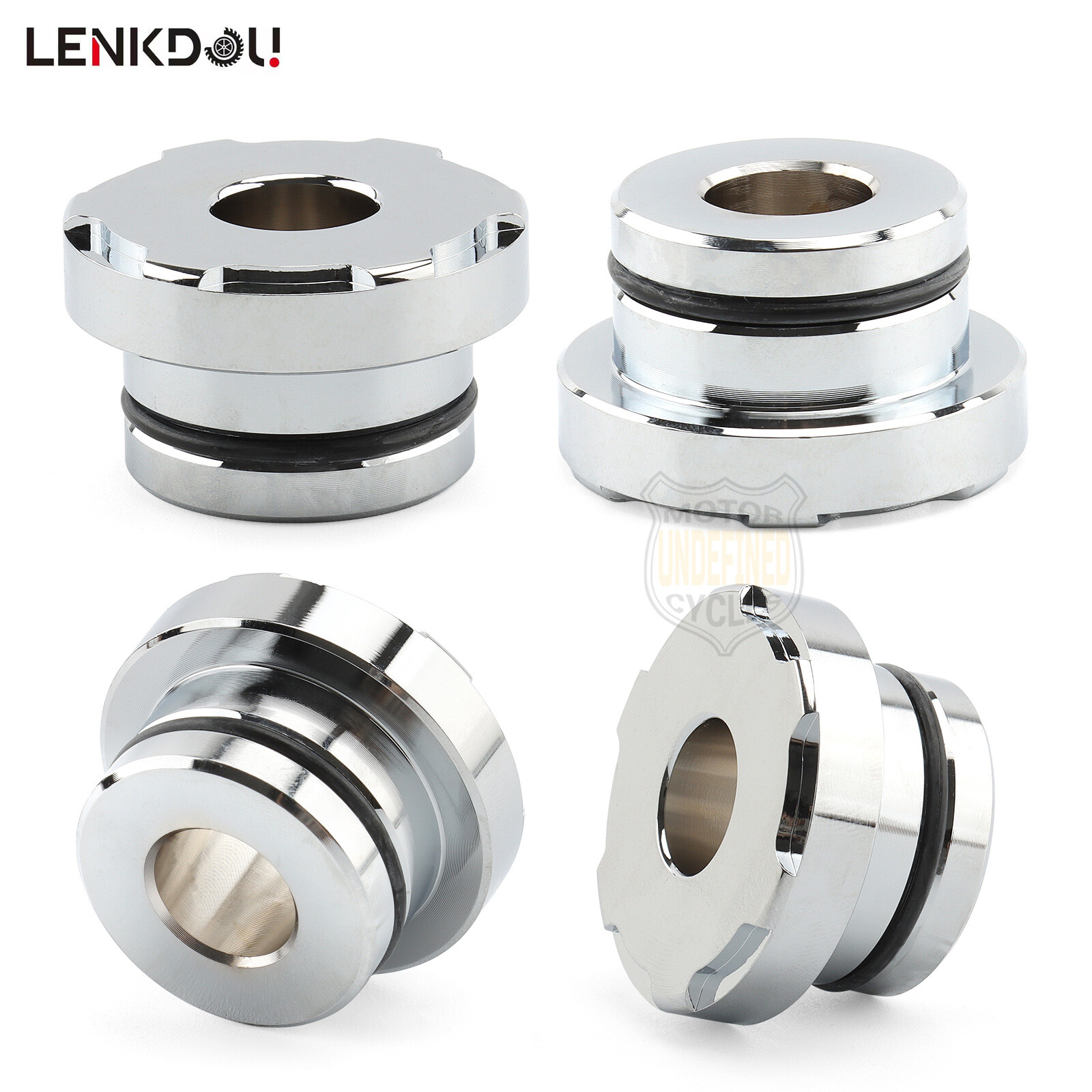 Chrome Handlebar Riser Bushings Mounts For Harley Sportster XL883 Softail Dyna