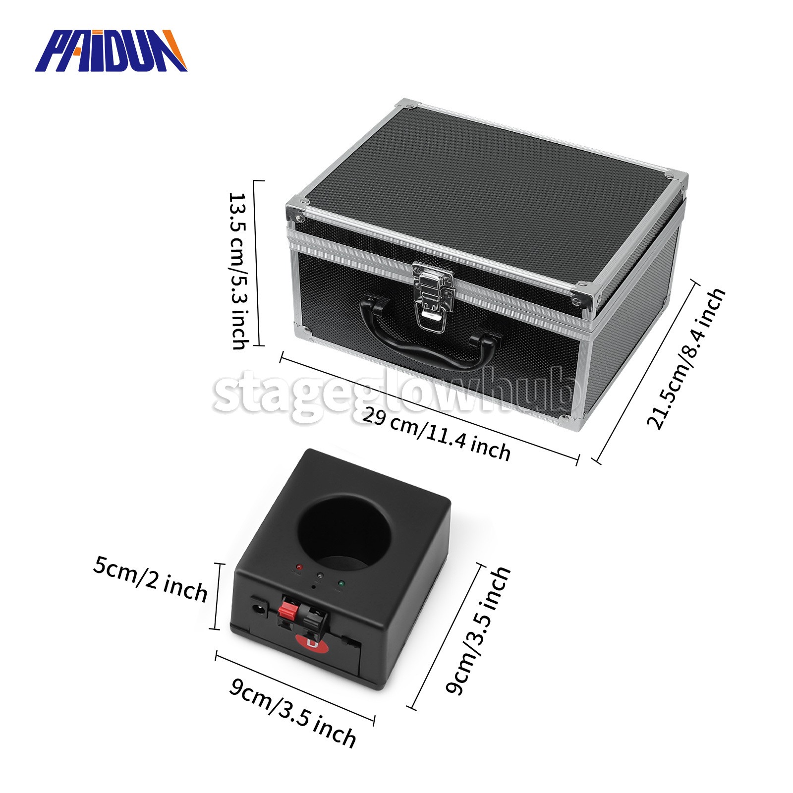 PAIDUN 12Pack Mini Spark Machine Fountain Firework Effect Base Party Show Event