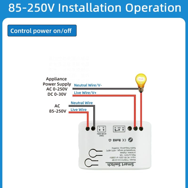 zigbee temperature controller with waterproof probe，extendable probe sensor,t...